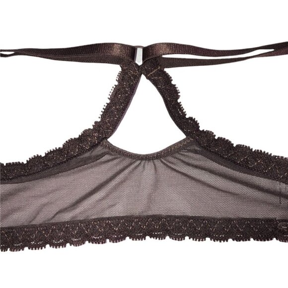 HERS by Herman 36B Large Bra Push Up Panty Underwear Set NWT New Cheetah Lace - Picture 5 of 6